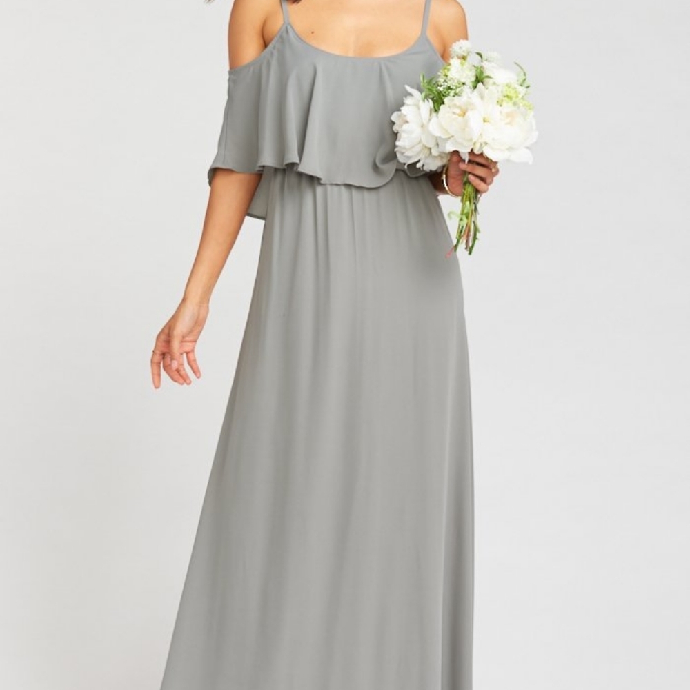 Show Me Your Mumu Caitlin Ruffle Maxi Dress New S - Picture 1 of 6